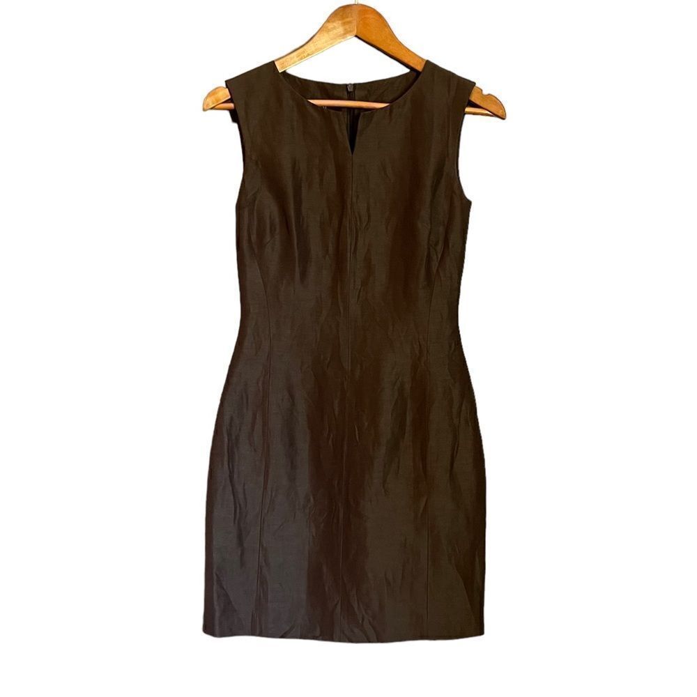 Laurèl‎ brown body con sleeveless dress. Size 36